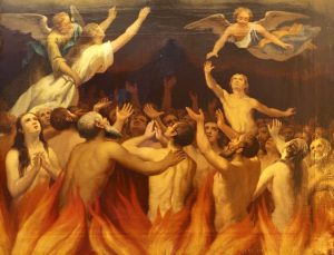 “Del tremendo ardor del fuego del purgatorio se levanta un lamento a Tu misericordia...